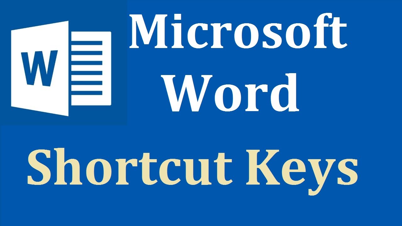microsoft word shortcut keys pdf